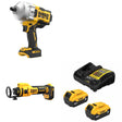 DeWalt DCF961B 20V MAX XR Impact Wrench Kit W/ DCE555B Drywall Tool and FREE DCB205-2C Battery Kit
