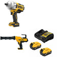 DeWalt DCF961B 20V MAX XR Impact Wrench Kit W/ DCE560B Caulking Gun and FREE DCB205 Battery Kit