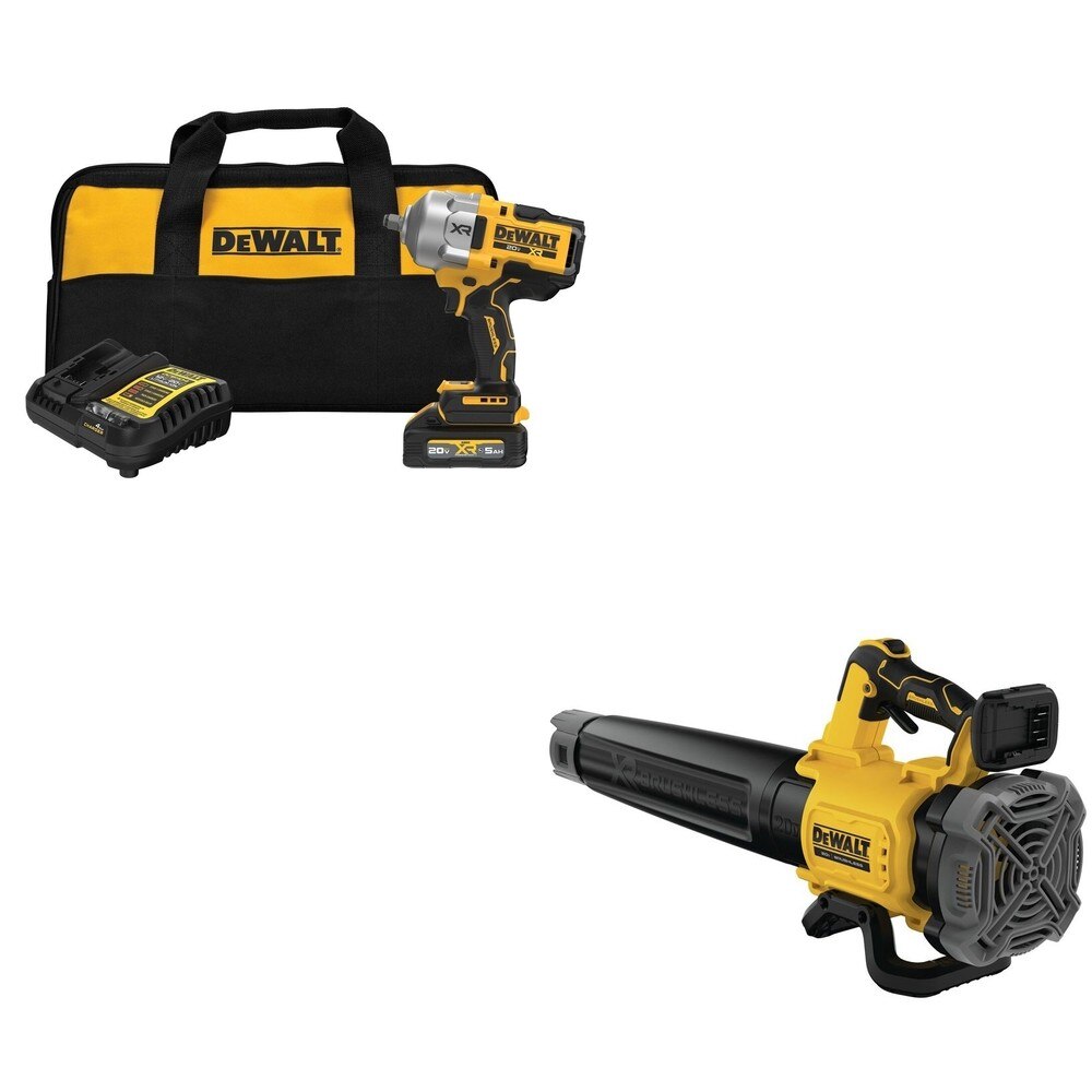 DeWalt DCF961GH1 20V MAX XR 1/2 in. High Torque Impact Wrench Kit W/ DCBL722B Handheld Blower