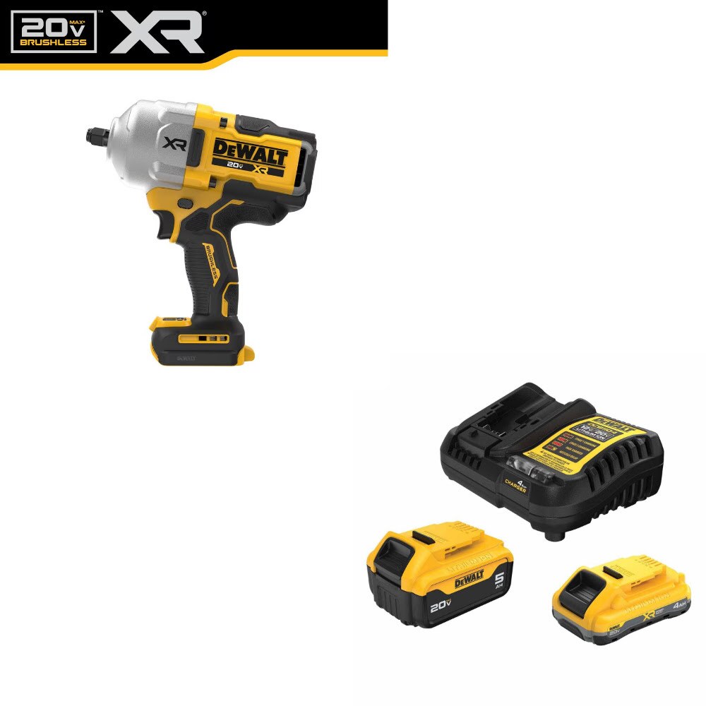 DeWalt DCF964B High Torque Impact Wrench Kit W/ FREE DCB245-2C Battery Kit