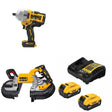 DeWalt DCF964B Impact Wrench Kit W/ DCS376B Bandsaw and FREE DCB205-2C Battery Kit
