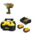 DeWalt DCF964B 20V MAX Impact Wrench Kit W/ DCV580H Vacuum and FREE DCB205-2C Battery Kit