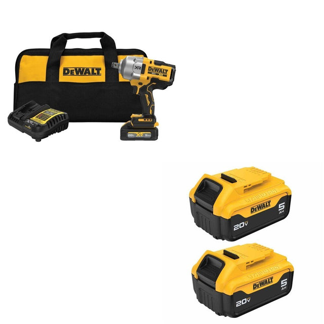 DeWalt DCF964GH1 3/4 in. Wrench Kit W/ DCB205-2 5.0Ah Battery 2-Pack