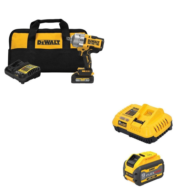 DeWalt DCF964GH1 20V MAX XR 3/4 in. High Torque Impact Wrench Kit W/ DCB609C FLEXVOLT 9.0Ah Kit