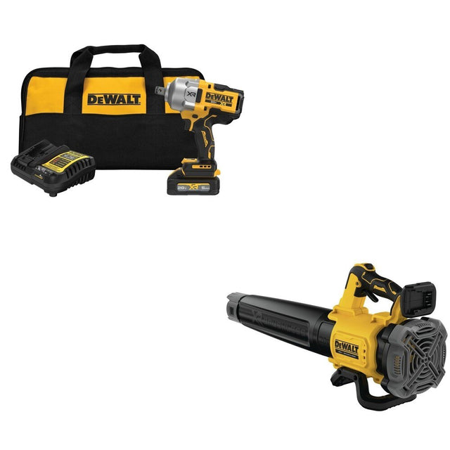 DeWalt DCF964GH1 20V MAX XR 3/4 in. High Torque Impact Wrench Kit W/ DCBL722B Handheld Blower