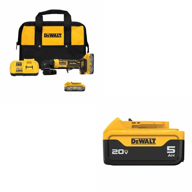 DeWalt DCG400S2 4in Angle Grinder Kit W/ FREE DCB205 5Ah Battery