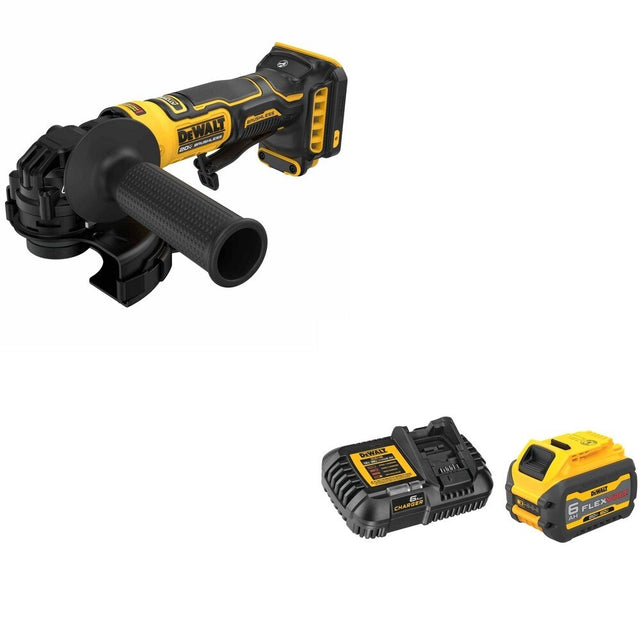 DeWalt DCG402B ATOMIC 20V MAX 4-1/2 in. Angle Grinder W/ DCB606C FLEXVOLT 6.0Ah Kit