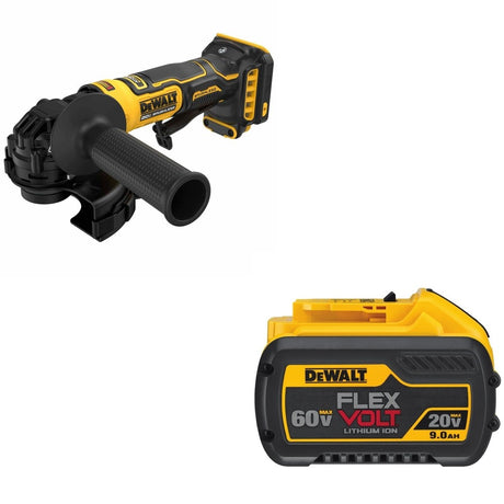 DeWalt DCB609 FLEXVOLT 20V/60V MAX 9.0Ah Battery W/ DCG402B ATOMIC Angle Grinder