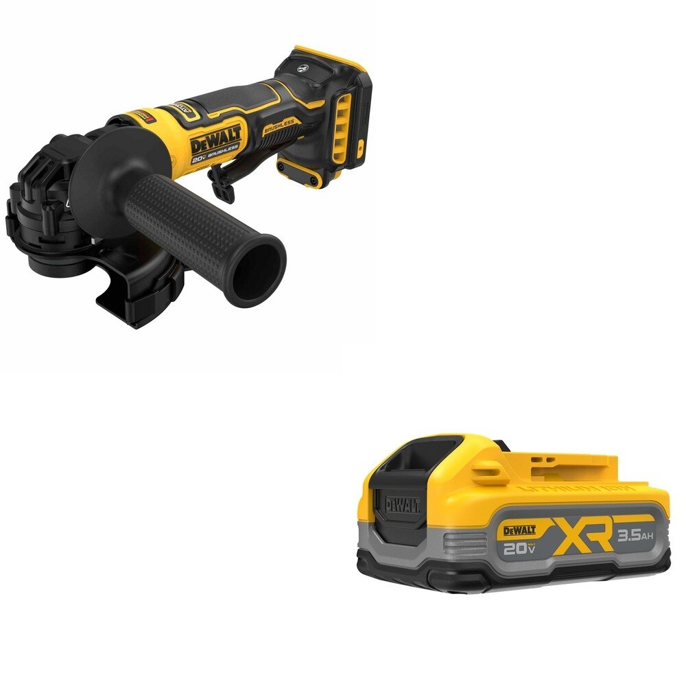 DeWalt DCG402B ATOMIC 20V MAX 4-1/2 in. Angle Grinder W/ DCBP320 POWERSTACK 3.5Ah Battery