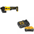 DeWalt DCG407B 20V MAX 4-1/2 in. Slide-Switch Grinder W/ DCB206C 6.0Ah Battery Kit