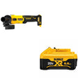 DeWalt DCG407B 20V MAX 4-1/2 in. Slide-Switch Grinder W/ DCB206 6.0Ah Battery