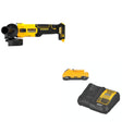 DeWalt DCG407B 20V MAX 4-1/2 in. Slide-Switch Grinder W/ DCB230C 3.0Ah Starter Kit