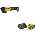 DeWalt DCB606C FLEXVOLT 20V/60V MAX 6.0Ah Battery Starter Kit W/ DCG407B Slide-Switch Grinder