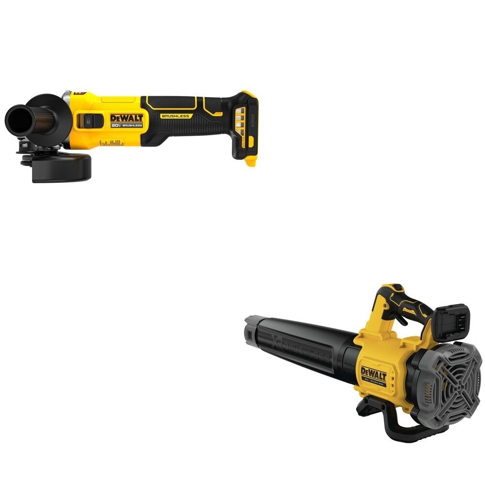 DeWalt DCBL722B 20V MAX XR Brushless Handheld Blower W/ DCG407B Slide-Switch Grinder