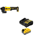 DeWalt DCBP320C 20V MAX XR POWERSTACK 3.5Ah Battery Kit W/ DCG407B Slide-Switch Grinder