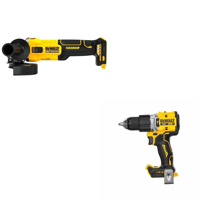 DeWalt DCD806B 20V MAX XR 1/2 in. Hammer Drill W/ DCG407B Slide-Switch Grinder