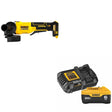 DeWalt DCG408B 20V MAX 4-1/2 in. Paddle-Switch Grinder W/ DCB206C 6.0Ah Battery Kit