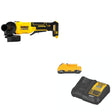 DeWalt DCG408B 20V MAX 4-1/2 in. Paddle-Switch Grinder W/ DCB230C 3.0Ah Starter Kit