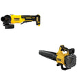 DeWalt DCBL722B 20V MAX XR Brushless Handheld Blower W/ DCG408B Paddle-Switch Grinder