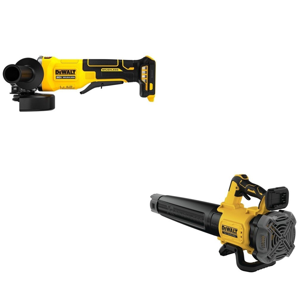 DeWalt DCBL722B 20V MAX XR Brushless Handheld Blower W/ DCG408B Paddle-Switch Grinder