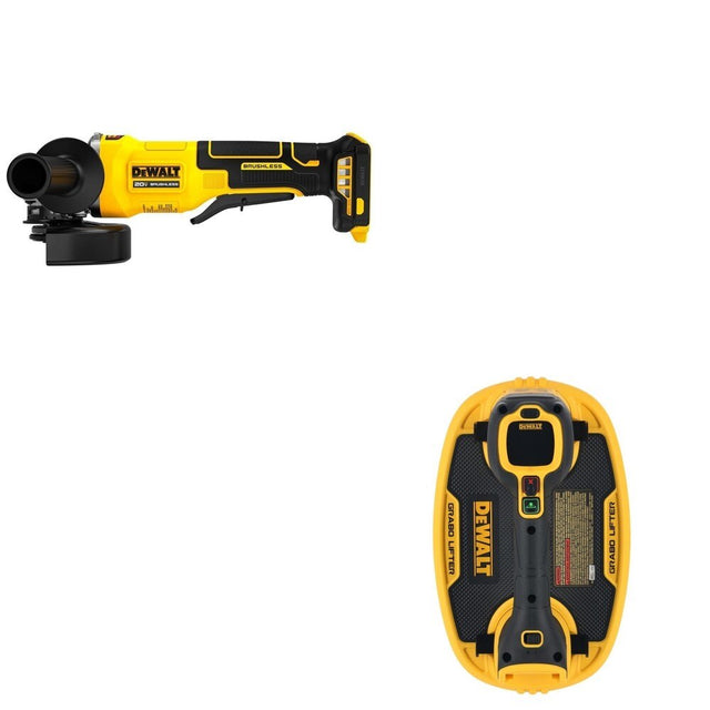 DeWalt DCE592B 20V MAX GRABO Vacuum Lifter W/ DCG408B Paddle-Switch Grinder