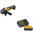 DeWalt DCG410B 20V MAX XR 4-1/2 in. Angle Grinder W/ DCB206C 6.0Ah Battery Kit