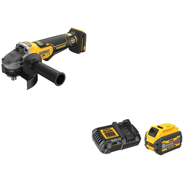 DeWalt DCG410B 20V MAX XR 4-1/2 in. Angle Grinder W/ DCB606C FLEXVOLT 6.0Ah Kit