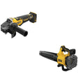 DeWalt DCG410B 20V MAX XR 4-1/2 in. Angle Grinder W/ DCBL722B Handheld Blower