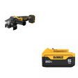 DeWalt DCG410VSB Grinder Kit W/ FREE DCB205 20V 5.0Ah Battery