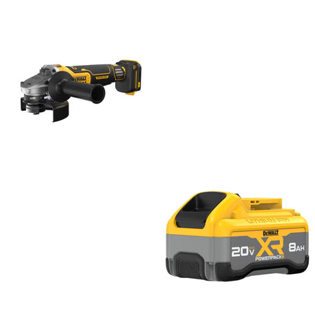 DeWalt DCG410VSB 20V Max XR Grinder W/ FREE DCB2108 20V MAX POWERPACK Battery