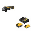 DeWalt DCG410VSB Grinder Kit W/ FREE DCB245-2C 20V MAX Starter Kit