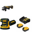 DeWalt DCG410VSB Grinder Kit W/ DCW210B Orbital Sander and FREE DCB205 Battery Kit