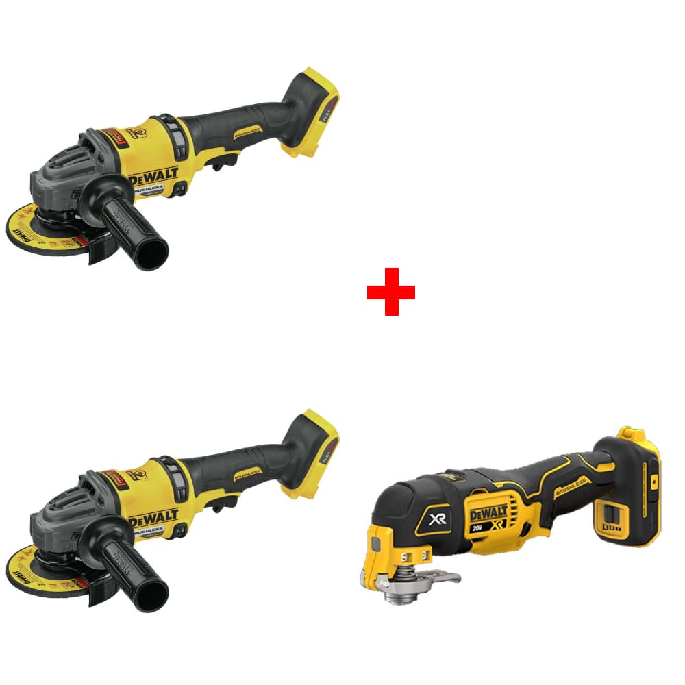 DeWalt DCG418B 60V 4.5"-6" Grinder 2-Pack w/ FREE DCS356B 20V Multi-Tool