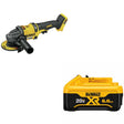 DeWalt DCG418B 60V 4.5"-6" Grinder, Bare W/ DCB206 20V MAX 6.0Ah Battery Pack