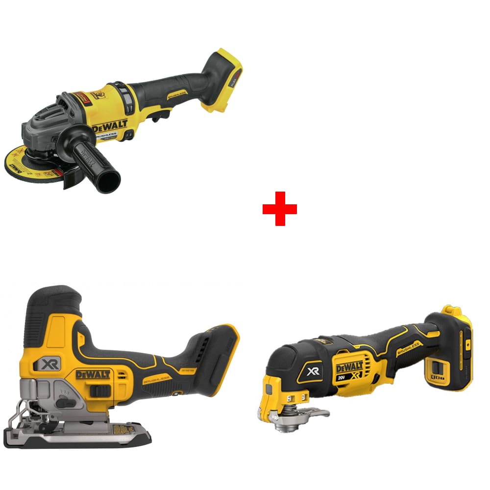 DeWalt DCG418B 60V 4.5"-6" Grinder w/ Jig Saw Tool & FREE Impact Multi-Tool