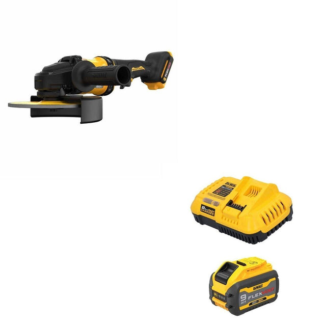DeWalt DCB609C FLEXVOLT 20V/60V MAX 9.0Ah Battery Starter Kit W/ DCG440B 7 in. Grinder