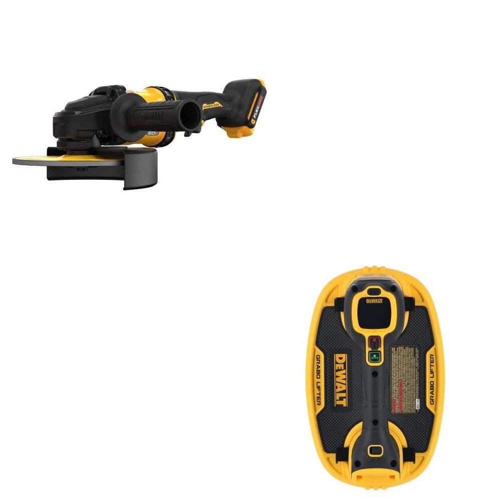 DeWalt DCG440B 60V MAX 7 in. Grinder W/ DCE592B Vacuum Lifter