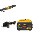 DeWalt DCF510B 20V MAX XR Sealed Head Ratchet W/ DCG440B 7 in. Grinder and DCB609 9.0Ah Battery