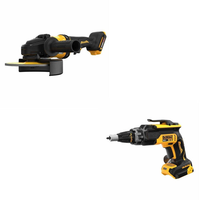 DeWalt DCG440B 60V MAX 7 in. Grinder W/ DCF630B Drywall Screwgun