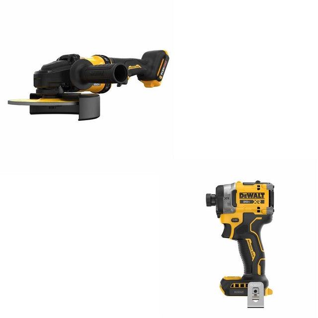 DeWalt DCG440B 60V MAX 7 in. Grinder W/ DCF860B Impact Driver