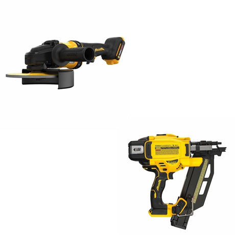 DeWalt DCN920B 20V MAX XR 21-Degree Framing Nailer W/ DCG440B 7 in. Grinder