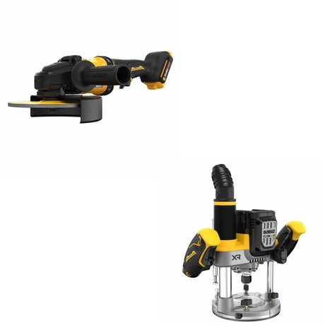 DeWalt DCW620B 20V MAX XR 2-1/4 HP Plunge Router W/ DCG440B 7 in. Grinder