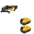 DeWalt DCG460B 60V 7"-9" Grinder, Bare W/ DCB205-2 20V MAX 5Ah Battery 2-Pack