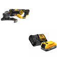 DeWalt DCG460B 60V 7"-9" Angle Grinder, Bare W/ DCBP034C 20V MAX Starter Kit