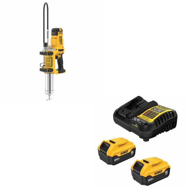 DeWalt DCGG581B Grease Gun Kit W/ FREE DCB205-2C Battery Kit