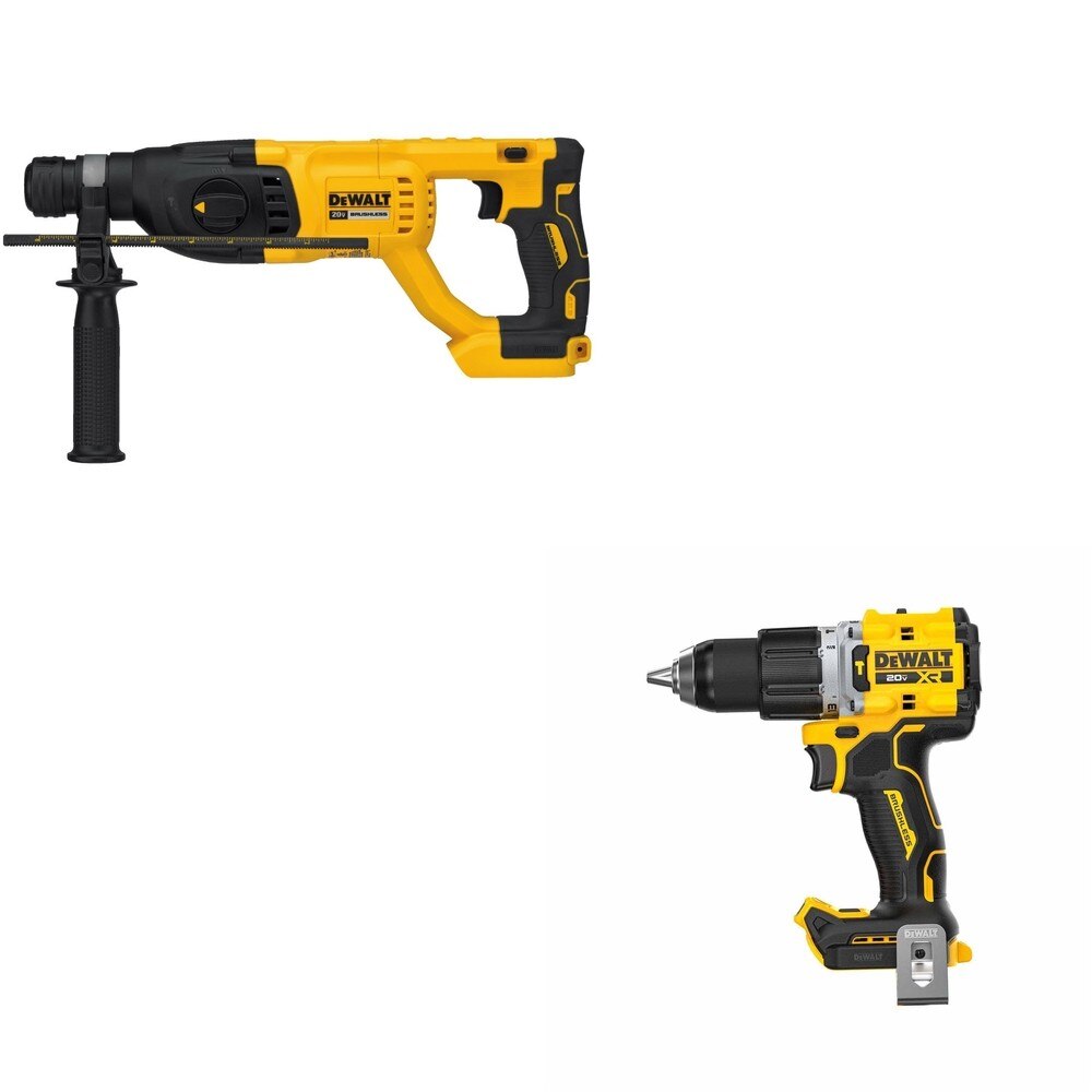 DeWalt DCD806B 20V MAX XR 1/2 in. Hammer Drill W/ DCH133B D-Handle Rotary Hammer