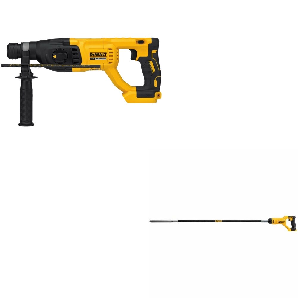 DeWalt DCE531B 20V MAX Concrete Pencil Vibrator W/ DCH133B D-Handle Rotary Hammer
