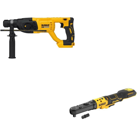 DeWalt DCF510B 20V MAX XR Sealed Head Ratchet W/ DCH133B D-Handle Rotary Hammer