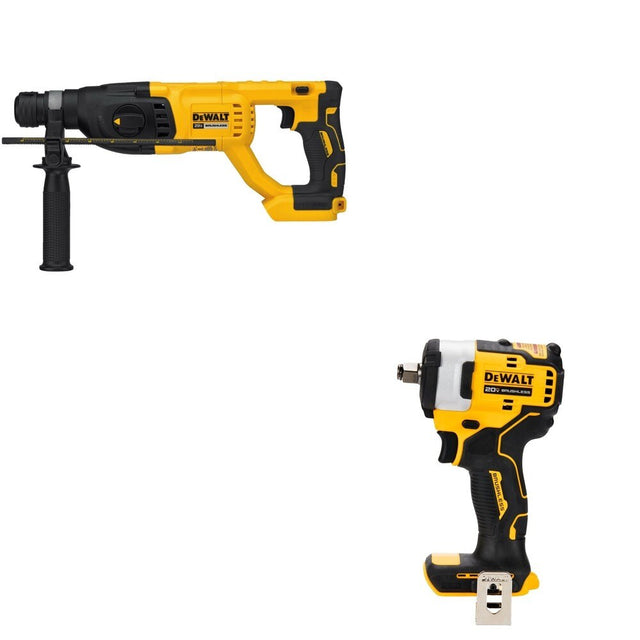 DeWalt DCH133B 20V MAX XR 1 in. D-Handle Rotary Hammer W/ DCF911B Impact Wrench