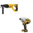 DeWalt DCF961B 20V MAX XR 1/2 in. High Torque Impact Wrench W/ DCH133B D-Handle Rotary Hammer